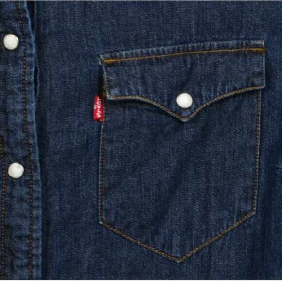 LIMITED EDITION Levi's Icons Reimagined Pearl Snap Western Denim Shirt  - LNC - Picture 4 of 8